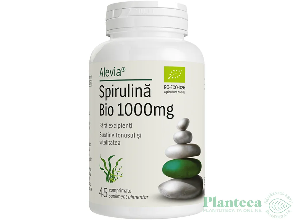 Spirulina 1000mg bio 45cp - ALEVIA