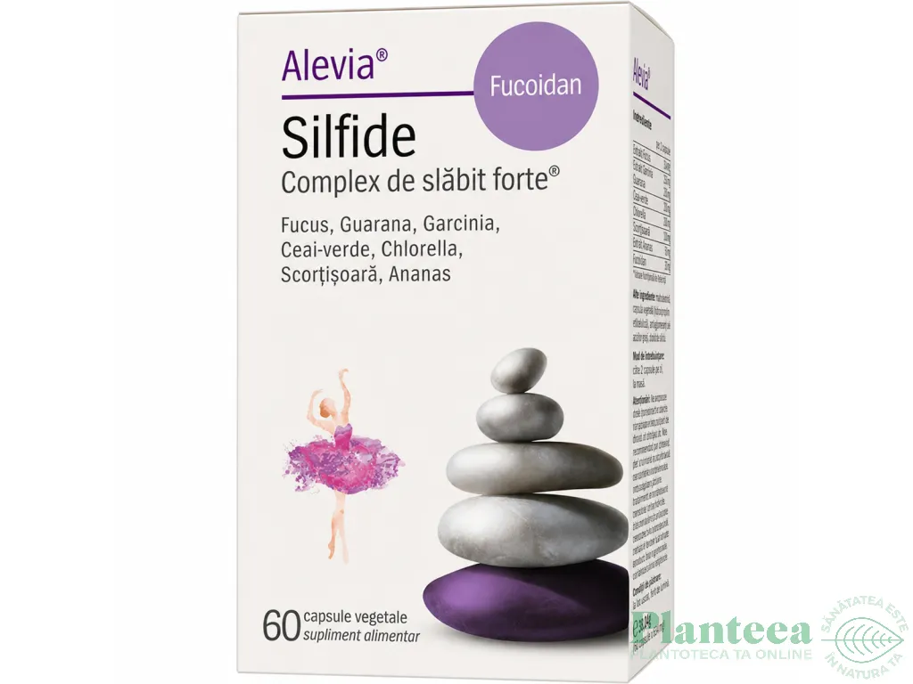 Silfide complex slabit forte Plus Fucoidan 60cps - ALEVIA
