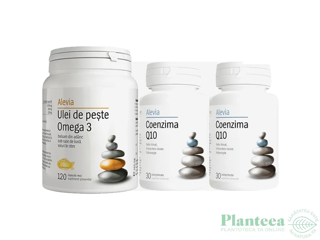 Kit Cardio Protect [Omega3 120cps + Q10 10mg 2x30cp] 3b - ALEVIA
