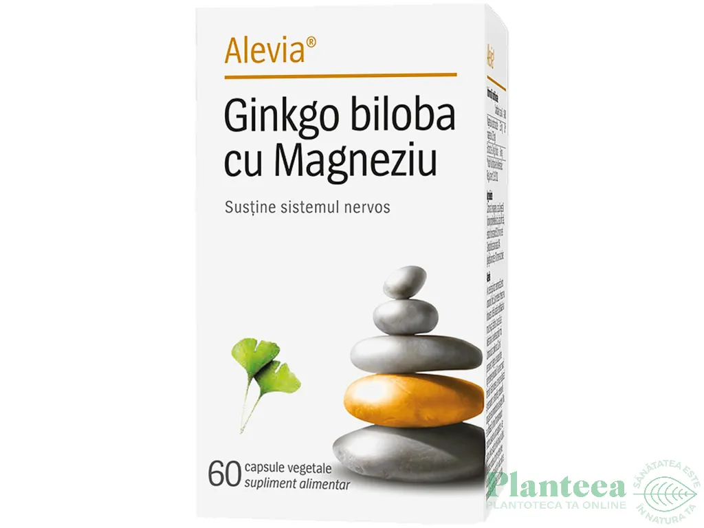 Ginkgo biloba magneziu 60cps - ALEVIA