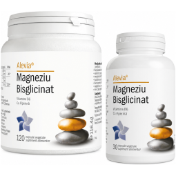 Magneziu bisglicinat B6 piperina 120cps - ALEVIA