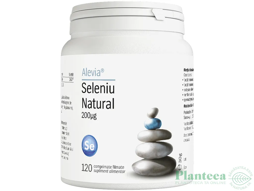 Seleniu natural 200mcg 120cp - ALEVIA
