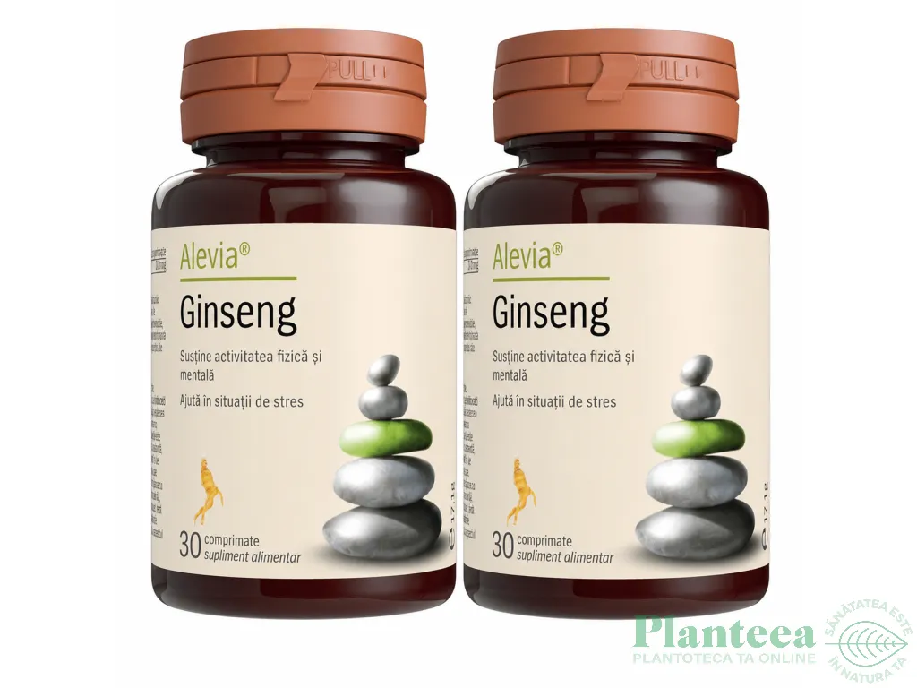 Pachet Ginseng panax 2x30cp - ALEVIA