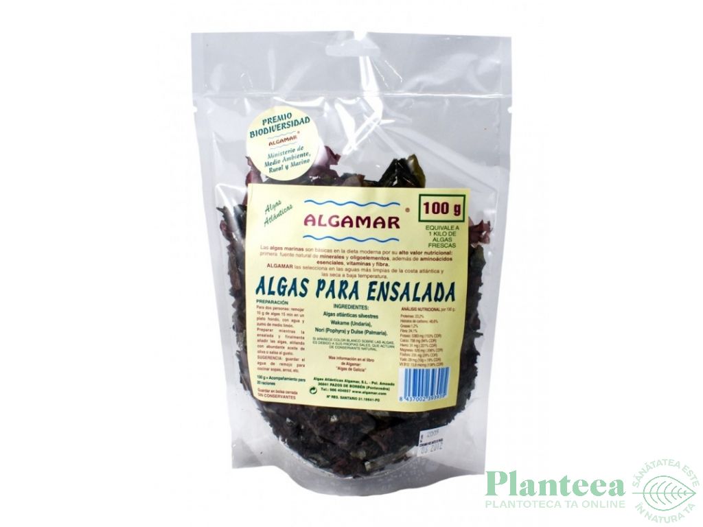 Alge marine uscate pt salate bio 100g - ALGAMAR