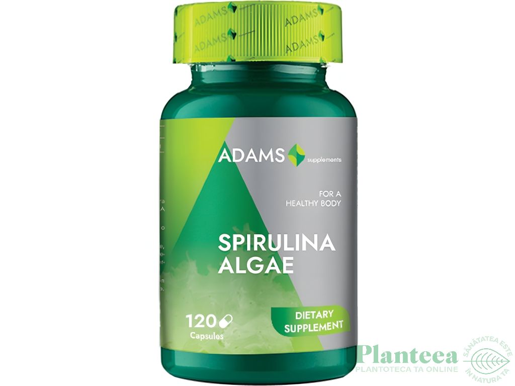 Spirulina 400mg 120cps - ADAMS SUPPLEMENTS