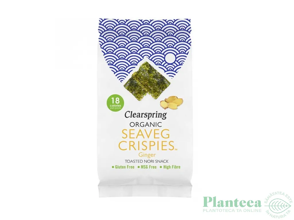 Snack alge nori ghimbir eco 4g - CLEARSPRING