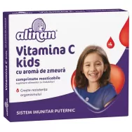 Vitamina C zmeura copii Alinan 20cp - FITERMAN