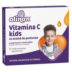 Vitamina C portocale copii Alinan 20cp - FITERMAN