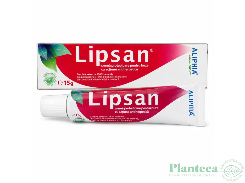 Crema buze protectoare antiherpetica Lipsan 15g - ALIPHIA