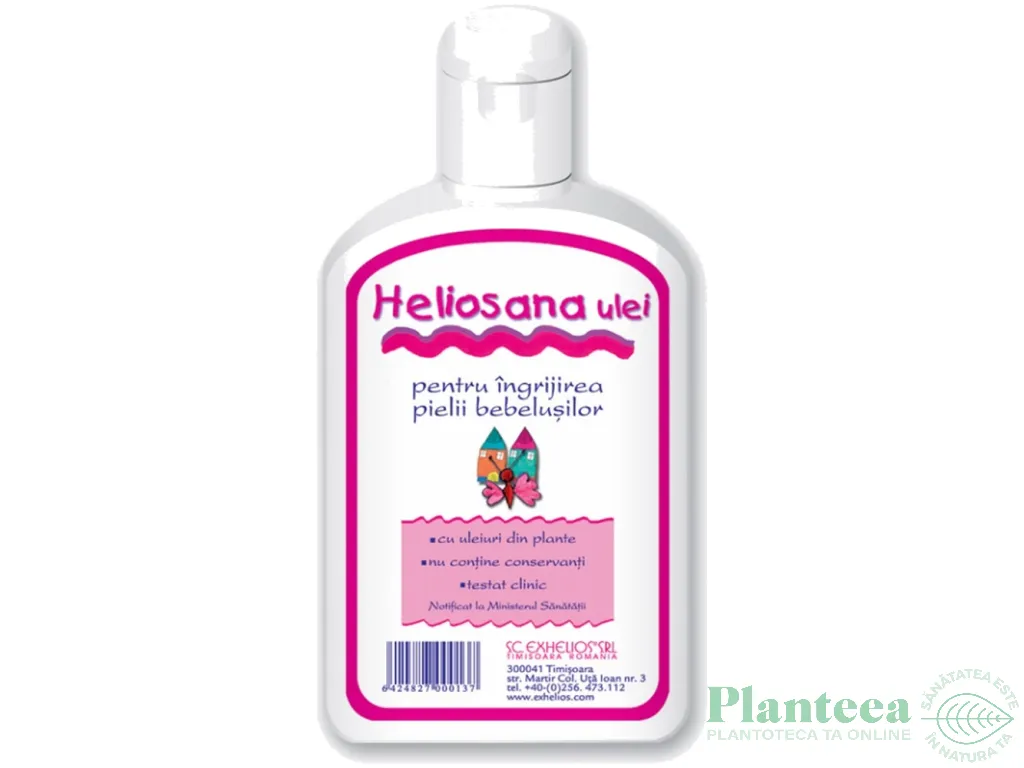 Ulei ingrijirea pielii bebe Heliosana 150ml - ALIPHIA