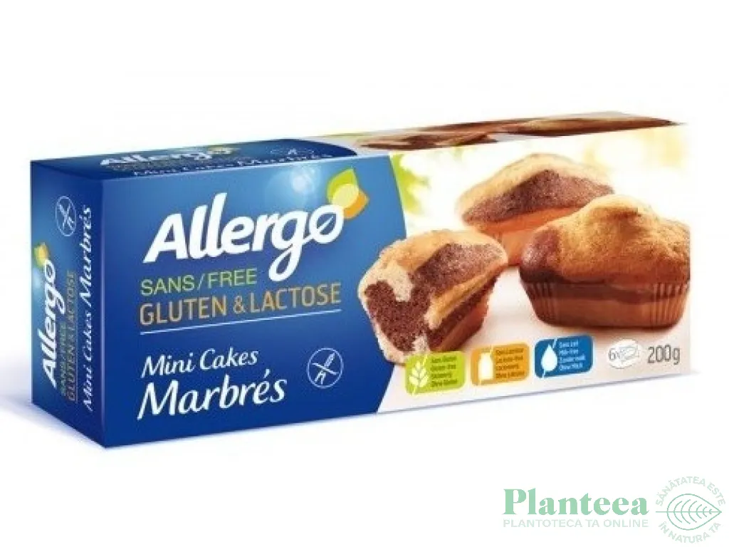 Mini checuri marmorat fara gluten fara lactoza 200g - ALLERGO
