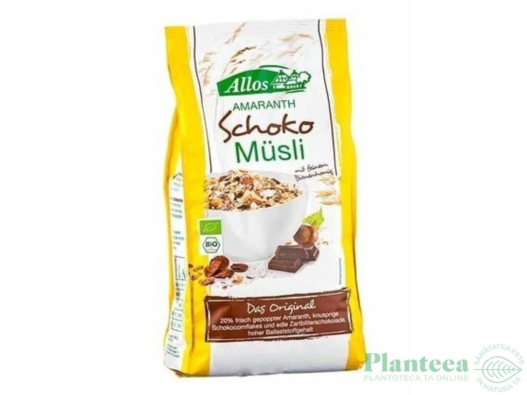 Musli amarant ciocolata 650g - ALLOS