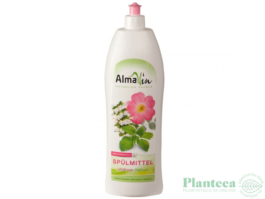 Detergent lichid vase trandafir salbatic melissa 1L - ALMAWIN