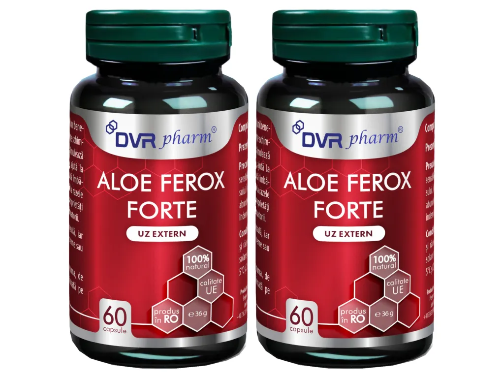 Set Aloe ferox forte 2x60cps - DVR PHARM