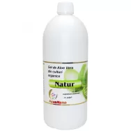 Suc gel aloe vera organica cu pulpa AloeNatur plastic 1L - AQUA NANO