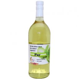 Suc gel aloe vera organica fara pulpa AloePur sticla 500ml - AQUA NANO