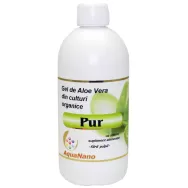 Suc gel aloe vera organica fara pulpa AloePur plastic 500ml - AQUA NANO