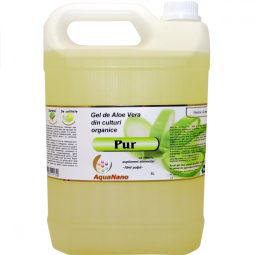 Suc gel aloe vera organica fara pulpa AloePur plastic 5L - AQUA NANO