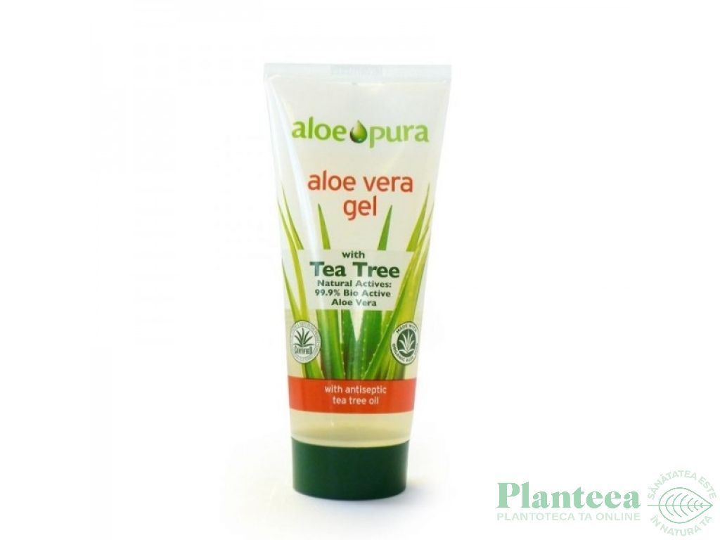 Gel aloe vera organic arbore ceai AloePura 200ml - OPTIMA HEALTH