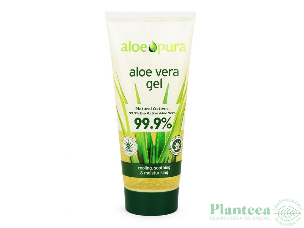 Gel aloe vera organic 99,9% AloePura 200ml - OPTIMA HEALTH