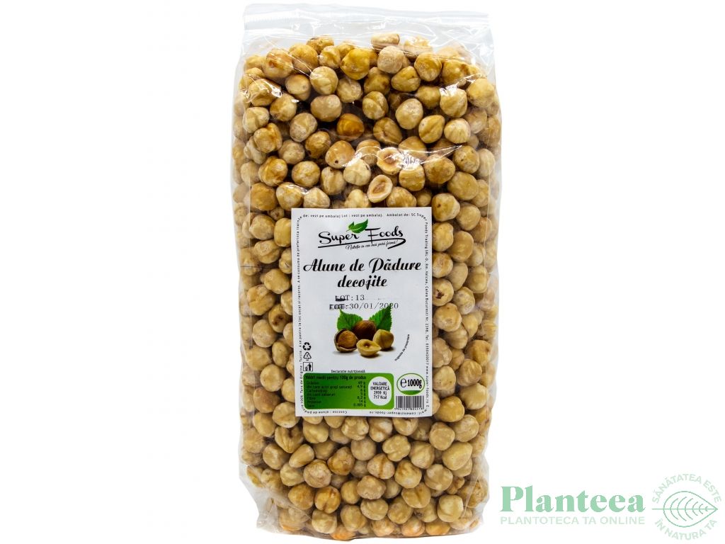 Alune padure crude decojite 1kg - SUPERFOODS