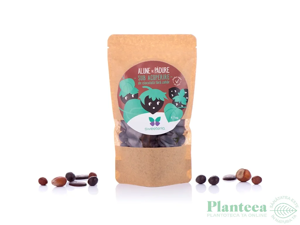 Alune padure in ciocolata fara zahar 250g - SWEETERIA