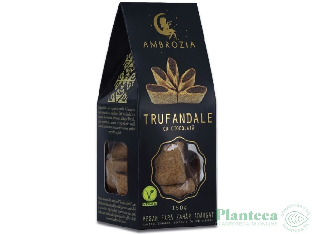 Trufandale vegane ciocolata fara zahar 150g - AMBROZIA