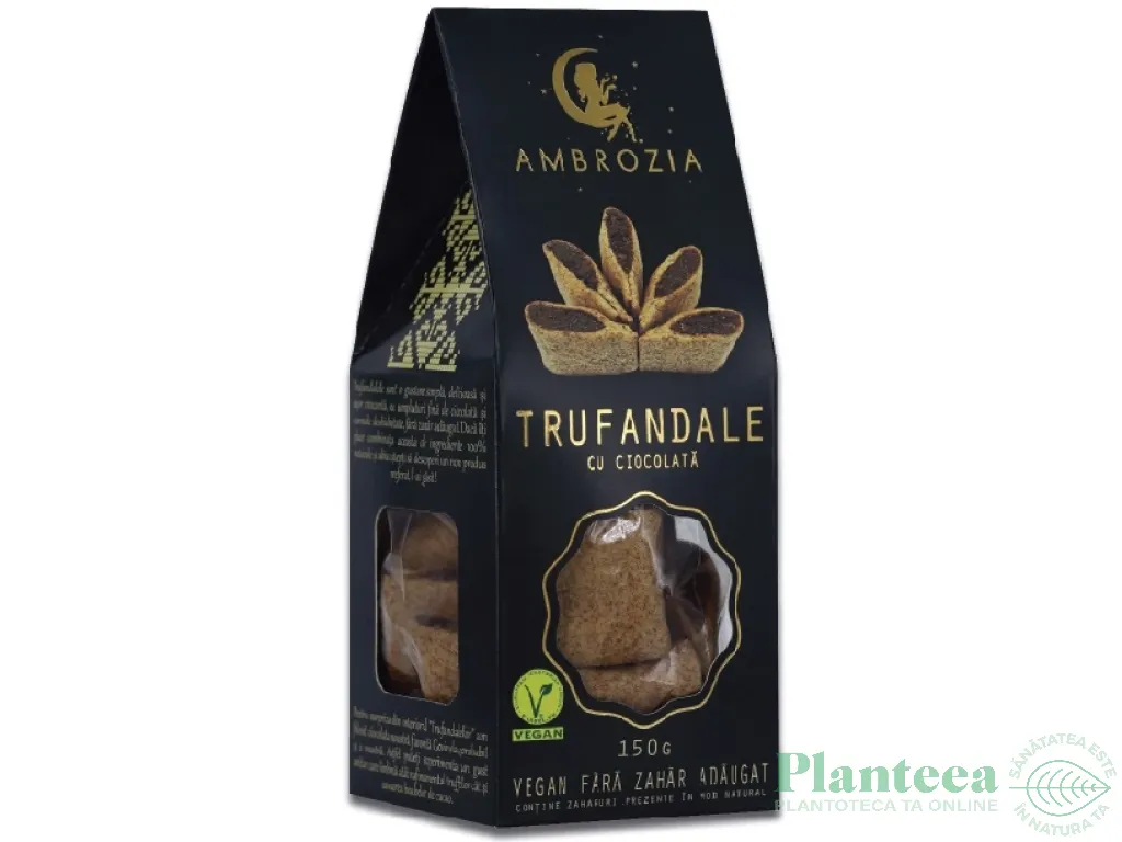 Trufandale vegane ciocolata fara zahar 150g - AMBROZIA