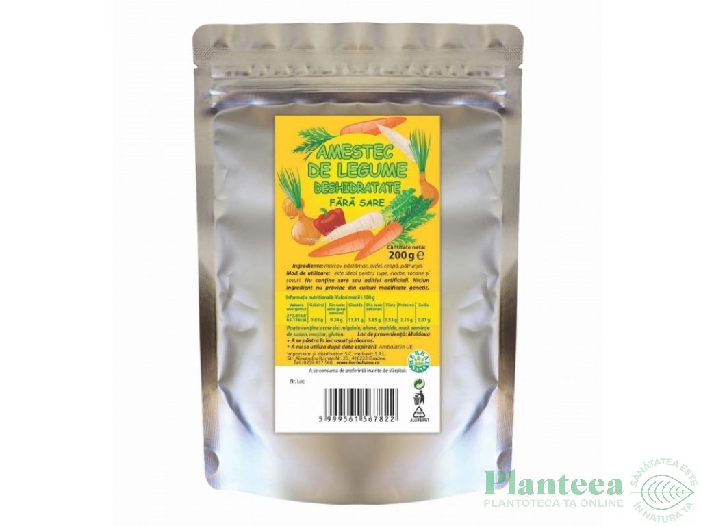 Amestec legume uscate fara sare 200g - HERBAL SANA