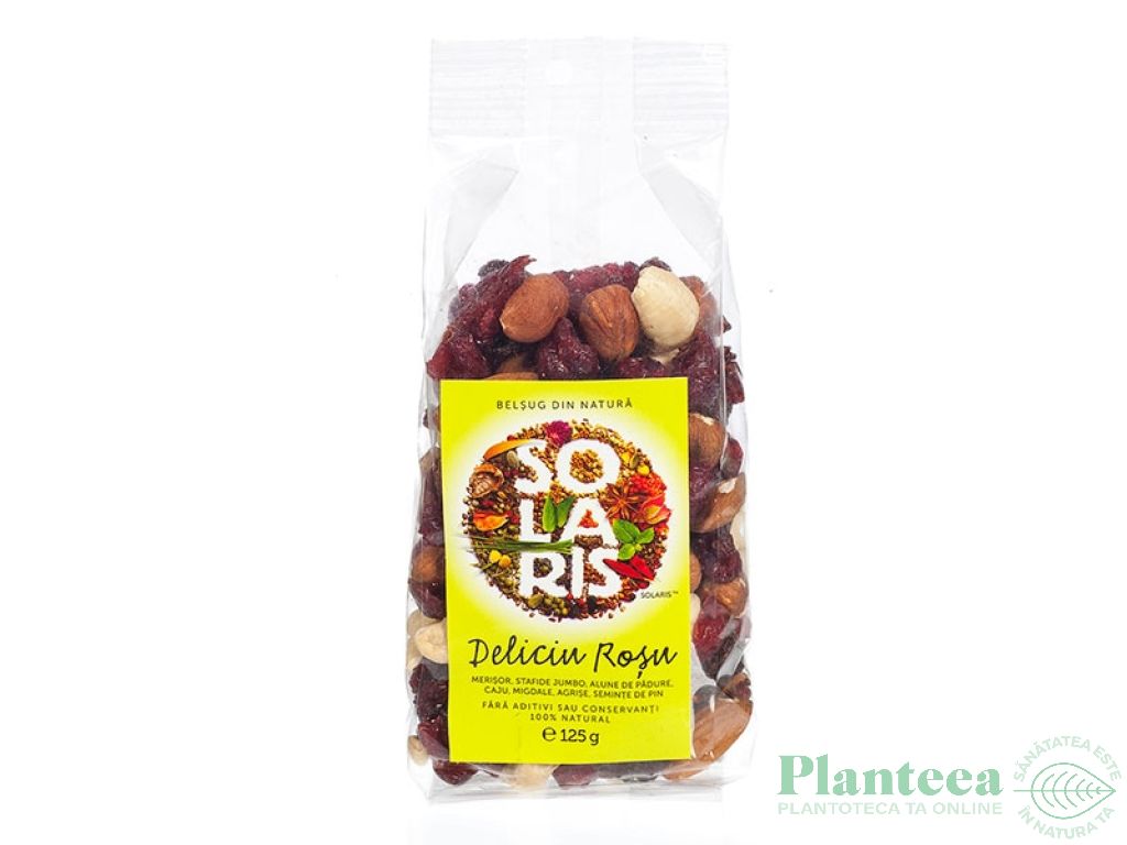 Mix fructe Deliciu rosu 125g - SOLARIS