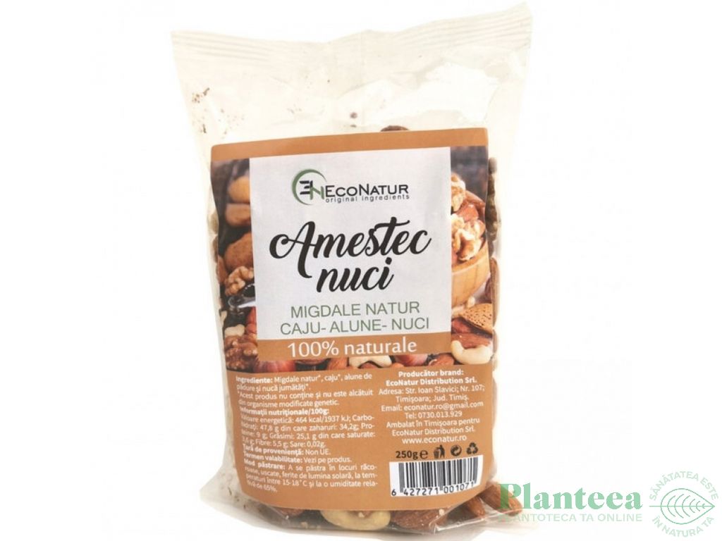 Mix nuci caju migdale 250g - ECONATUR