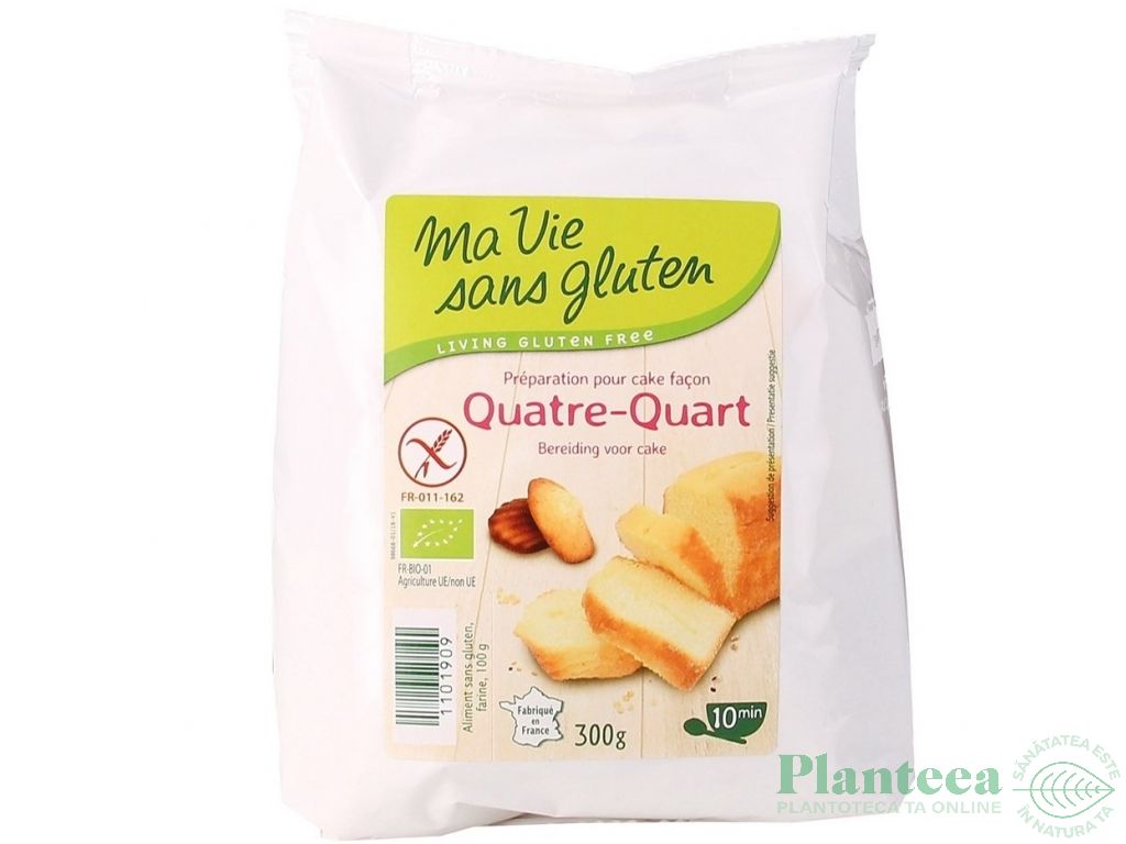 Premix chec patru sferturi fara gluten eco 300g - MA VIE SANS GLUTEN