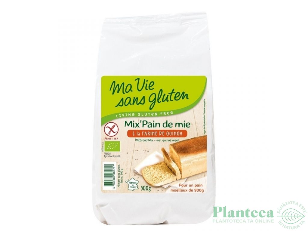 Premix paine quinoa fara gluten eco 500g - MA VIE SANS GLUTEN