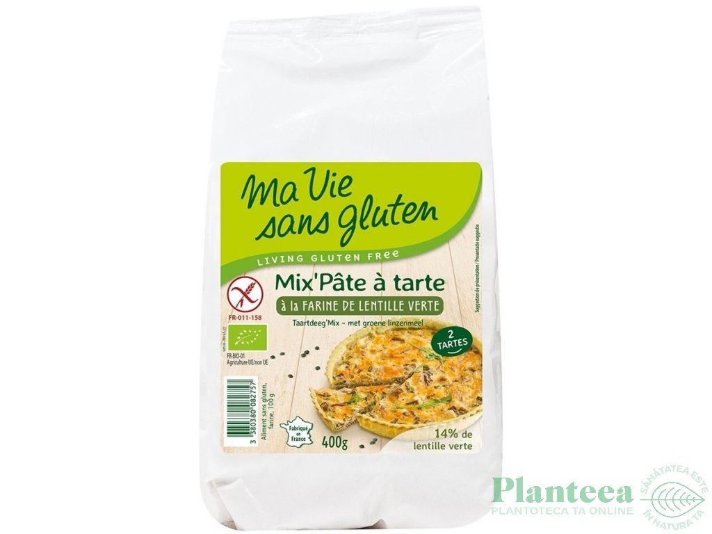 Premix tarta orez linte verde fara gluten eco 400g - MA VIE SANS GLUTEN