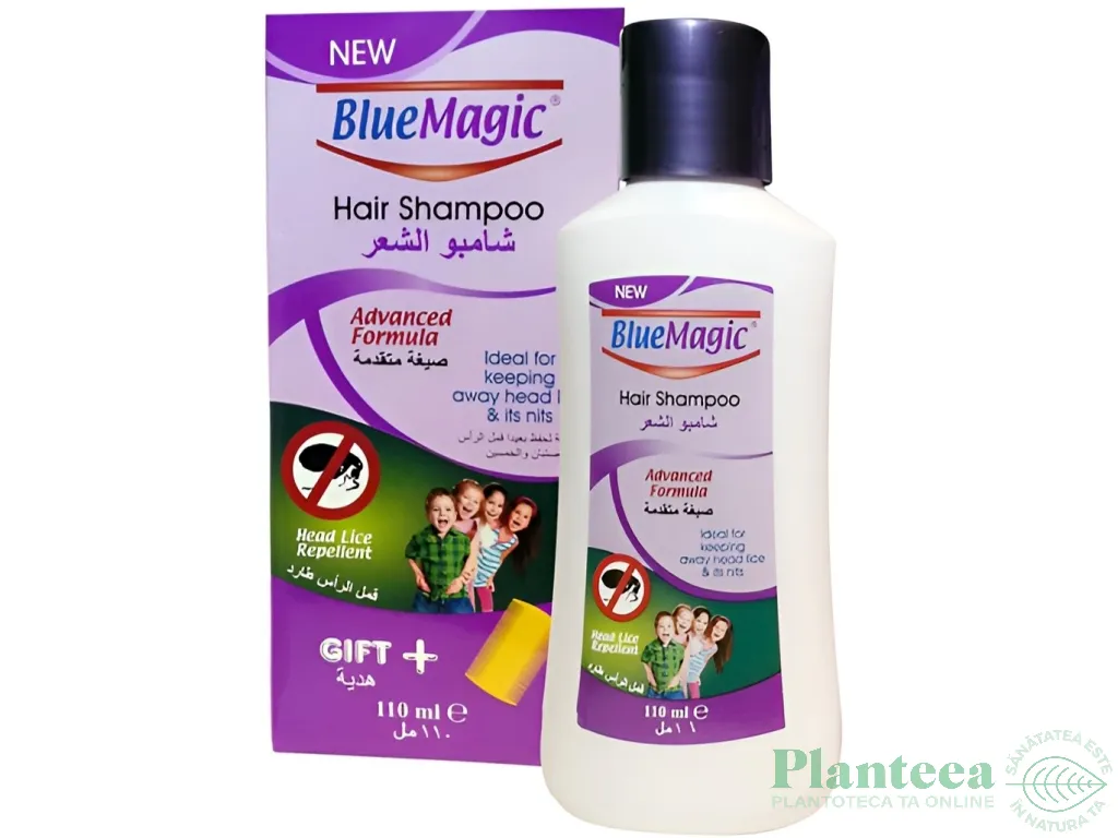 Sampon impotriva paduchilor pieptan inclus Blue Magic 110ml - UKIP COSMETIC