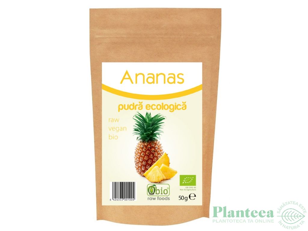 Pulbere ananas bio 50g - OBIO