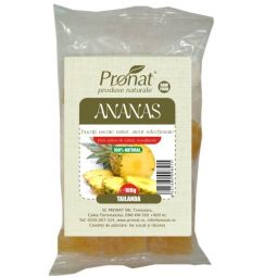 Ananas uscat bucati 100g - PRONAT