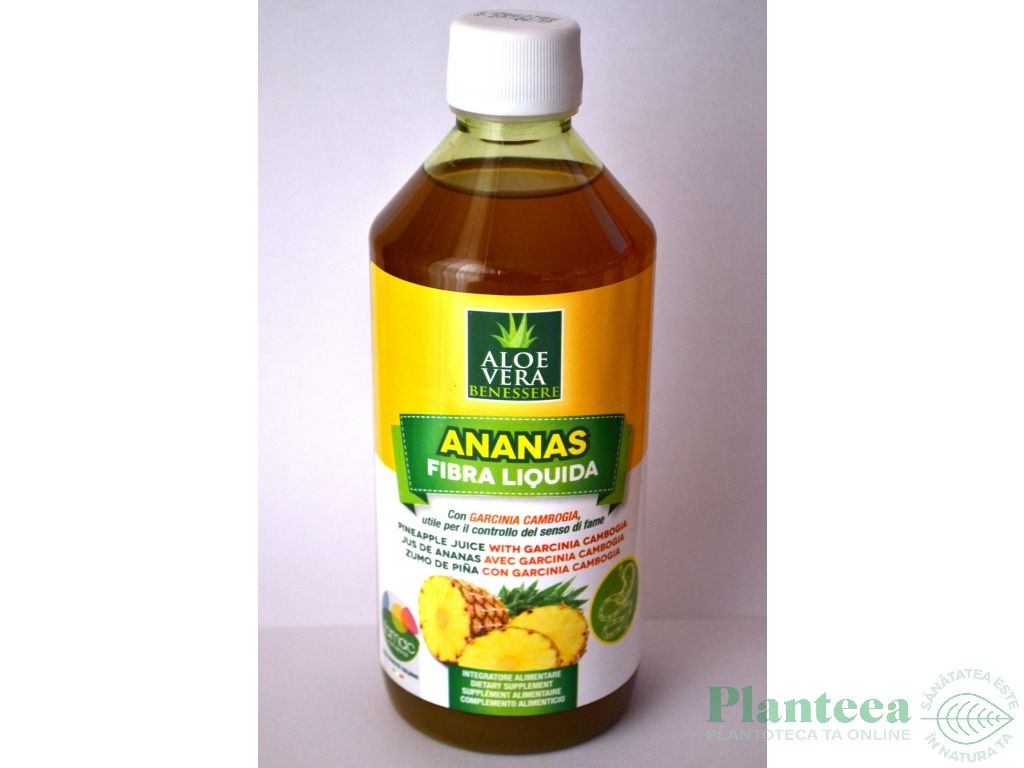 Suc ananas fibra lichida 500ml - BENESSERE