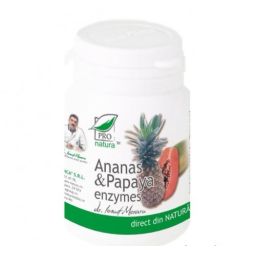 Ananas papaya enzime 60cps - MEDICA