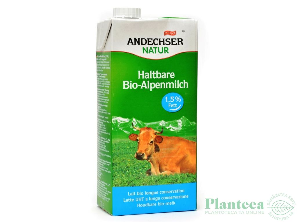 Lapte vaca uht 1,5%gr 1L - ANDECHSER