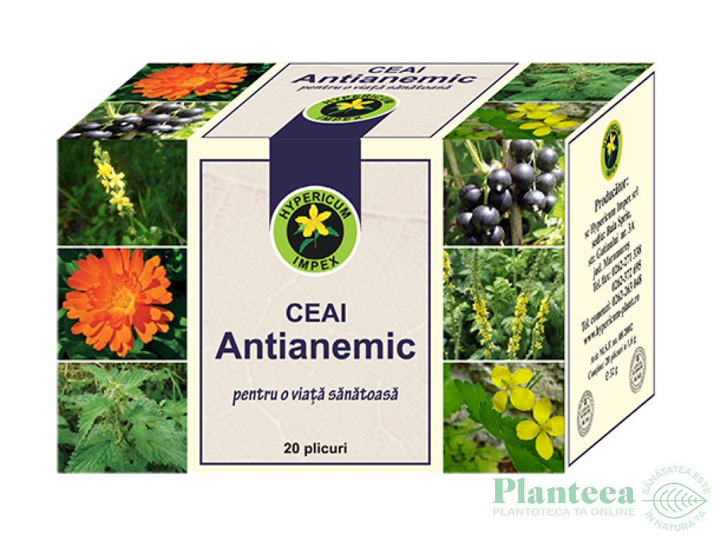 Ceai antianemic 20dz - HYPERICUM PLANT