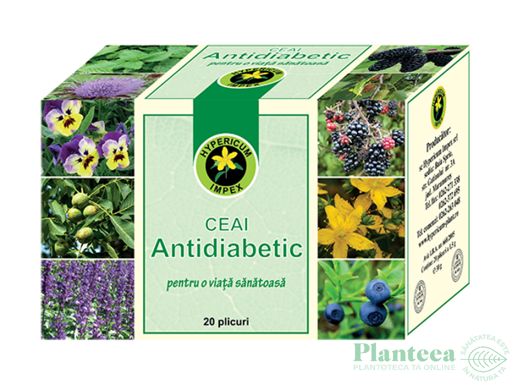 Ceai antidiabetic 20dz - HYPERICUM PLANT