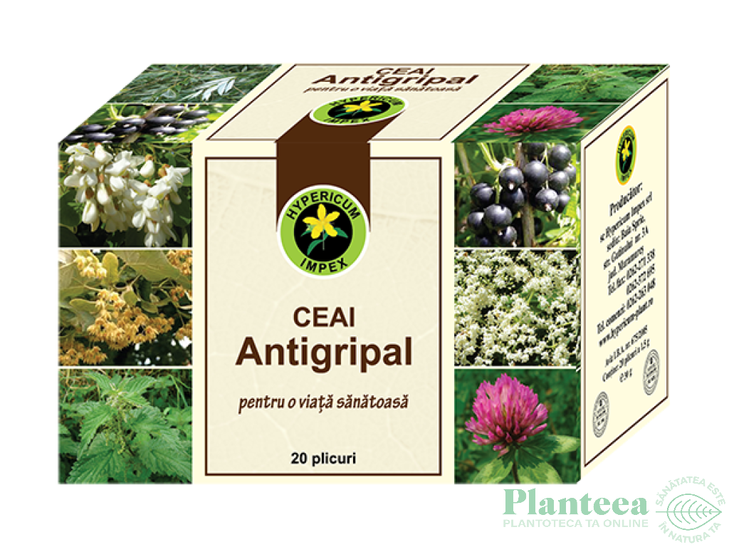 Ceai antigripal 20dz - HYPERICUM PLANT