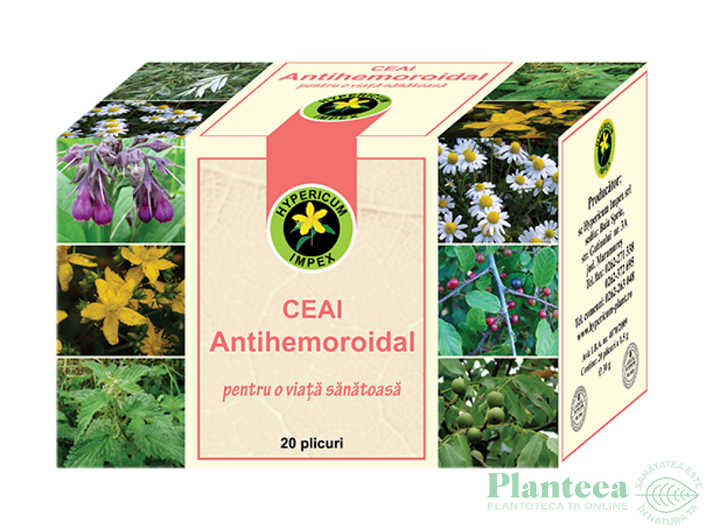 Ceai antihemoroidal 20dz - HYPERICUM PLANT