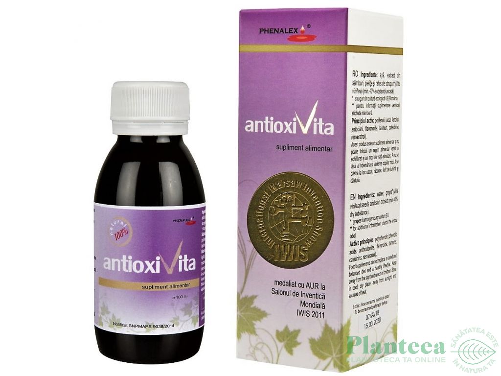 Extract lichid AntioxiVita 100ml - PHENALEX