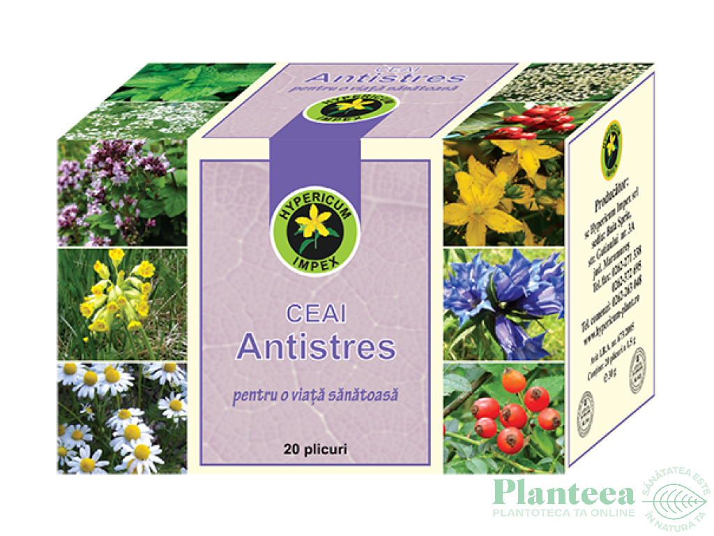 Ceai antistres 20dz - HYPERICUM PLANT