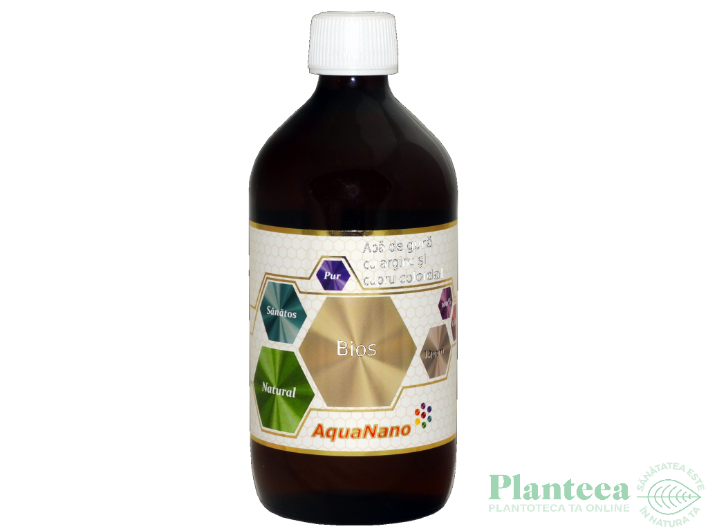 Apa gura cupru argint coloidal 12ppm Bios 200ml - AQUA NANO