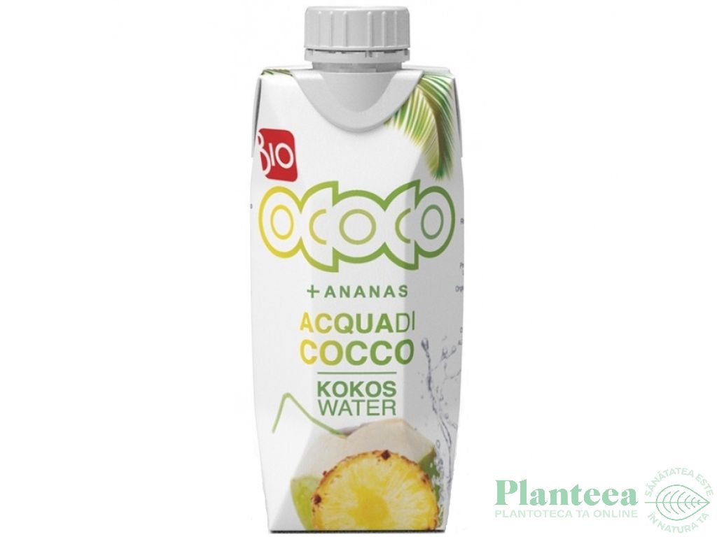 Apa cocos suc ananas eco 330ml - OCOCO