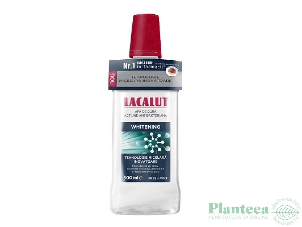 Apa gura micelara whitening 500ml - LACALUT