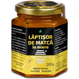 Laptisor matca 20% in miere 230g - APICOL SCIENCE